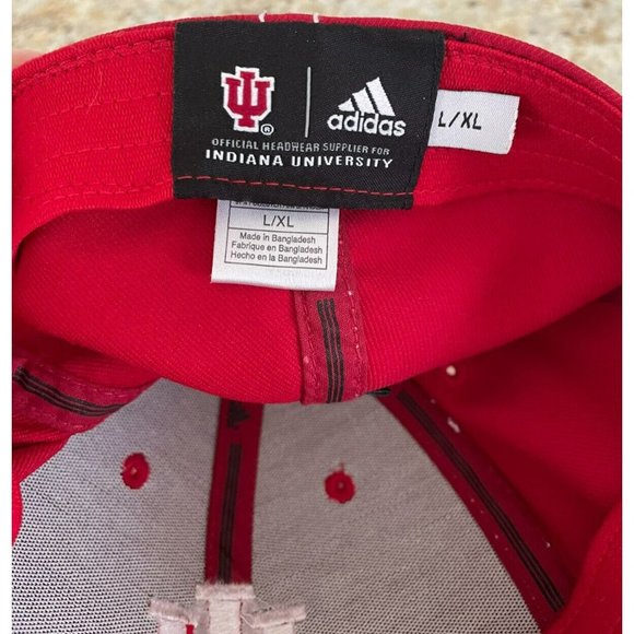 Adidas Indiana University Hoosiers Adult Ball Cap Fitted L/XL - Picture 8 of 10